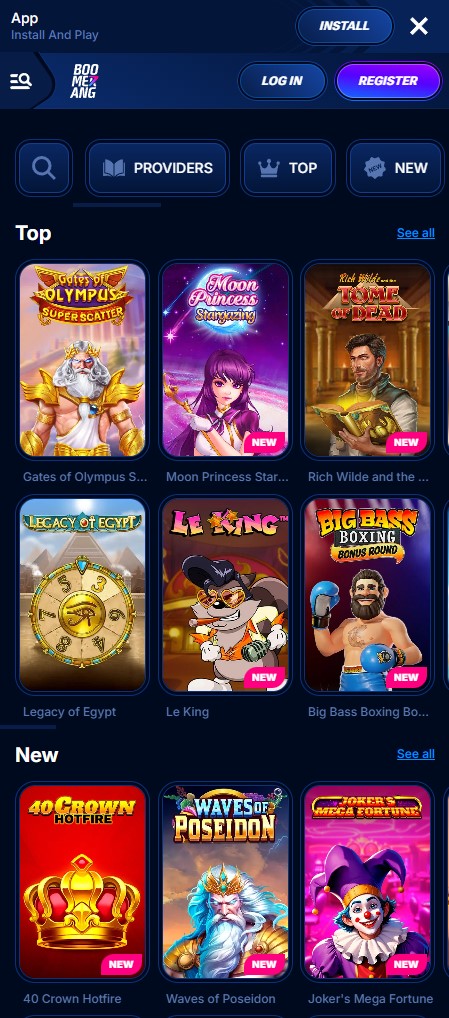 How to access Boomerang Bet on mobile